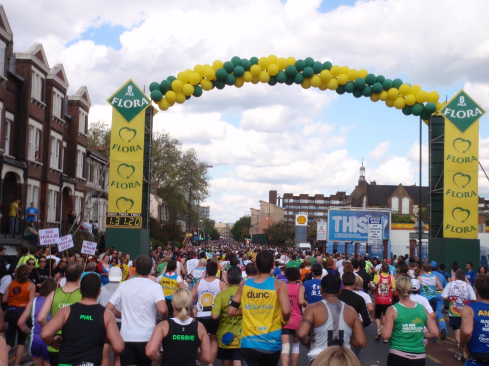 London Marathon Pictures - Tor Rnnow