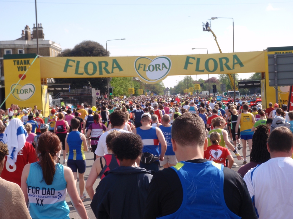 London Marathon Pictures - Tor Rnnow