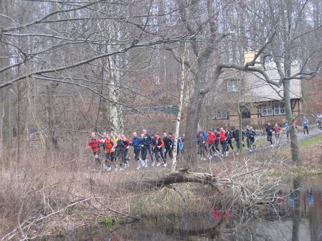 The fast group at GARMIN Rudersdal marathon 24-Feb-2008