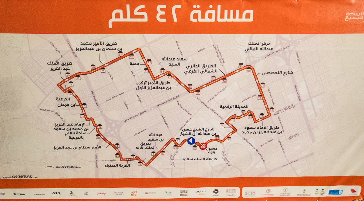 Riyadh Marathon 2023 - Tor Rnnow